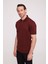 Erkek Bordo Polo Yaka Desenli TShirt 2