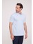 Erkek Mavi Polo Yaka Desenli TShirt 2