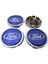Ford Kabartma Geçme Jant Göbeği Lacivert Krom 4 Lü 60MM/55MM 1