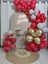 100 Adet Balon ve Balon Zinciri Kırmızı Gri Gold Balon ve Balon Zinciri 1