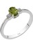 Pırlanta ve Oval Peridot Taşlı Yüzük 0417R0097 1