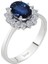 Pırlanta ve Oval Safir Taşlı Anturaj Yüzük 0417R0099 1