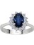 Pırlanta ve Oval Safir Taşlı Anturaj Yüzük 0417R0099 2