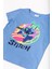 Dısney Stıtch Simli Baskılı Çocuk Tshirt 54937-Mavi 4