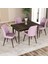 Hestia Serisi Mdf Mutfak-Salon Masa Sandalye Takımı (4 Sandalyeli) 2