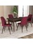 Hestia Serisi Mdf Mutfak-Salon Masa Sandalye Takımı (4 Sandalyeli) 1