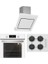 BO6504W01 - CS5335W01 - 3261 Andromeda 60 Beyaz Ankastre Set 1