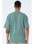 Basic Erkek Bisiklet Yaka Oversize Kalıp Kısa Kollu T-Shirt 2