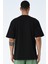 Basic Erkek Bisiklet Yaka Oversize Kalıp Kısa Kollu T-Shirt 2