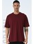Basic Erkek Bisiklet Yaka Oversize Kalıp Kısa Kollu T-Shirt 1