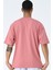 Basic Erkek Bisiklet Yaka Oversize Kalıp Kısa Kollu T-Shirt 2