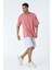 Basic Erkek Bisiklet Yaka Oversize Kalıp Kısa Kollu T-Shirt 3