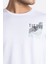 Erkek/ Baskılı O-Yaka T-Shirt Tissue - Beyaz 4