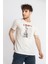 Erkek/ Baskılı O-Yaka T-Shirt Libestatuas - Ham Pamuk 2