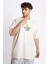 Erkek/ Baskılı Oversize O-Yaka T-Shirt Suelto - Ham Pamuk 2