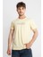 Erkek/ Baskılı O-Yaka T-Shirt Girasol - Açık Sarı 1