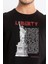 Erkek/ Baskılı O-Yaka T-Shirt Libestatuas - Siyah 5