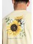 Erkek/ Baskılı O-Yaka T-Shirt Girasol - Açık Sarı 5
