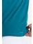 Erkek/ O-Yaka Cepli T-Shirt Bolsillo - Göl Yeşili 5