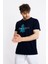 Erkek/ Baskılı O-Yaka T-Shirt Anillo - Lacivert 2