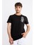 Erkek/ Baskılı O-Yaka T-Shirt Bandos - Siyah 1