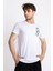 Erkek/ Baskılı O-Yaka T-Shirt Bandos - Beyaz 2