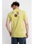 Erkek/ Baskılı O-Yaka T-Shirt Girasol - Açık Haki 3