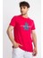 Erkek/ Baskılı O-Yaka T-Shirt Anillo - Macenta 2