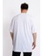 Erkek/ Baskılı Oversize O-Yaka T-Shirt Suelto - Beyaz 4