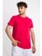Erkek/ O-Yaka Cepli T-Shirt Bolsillo - Macenta 2