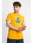Erkek/ Baskılı O-Yaka T-Shirt Anillo - Koyu Sarı 3