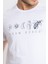 Erkek/ Baskılı O-Yaka T-Shirt Apiso - Beyaz 5