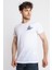 Erkek/ Baskılı O-Yaka T-Shirt Marino - Beyaz 2