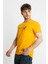 Erkek/ Baskılı O-Yaka T-Shirt Apiso - Koyu Sarı 2