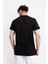Erkek/ Baskılı O-Yaka T-Shirt Budestatuas - Siyah 4