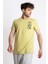 Erkek/ Baskılı O-Yaka T-Shirt Bandos - Açık Haki 2