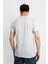 Erkek/ Baskılı O-Yaka T-Shirt Premiver - Gri Melanj 3