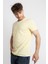 Erkek/ Baskılı O-Yaka T-Shirt Premiver - Açık Sarı 2
