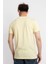Erkek/ Baskılı O-Yaka T-Shirt Premiver - Açık Sarı 3