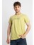 Erkek/ Baskılı O-Yaka T-Shirt Girasol - Açık Haki 1