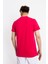 Erkek/ Baskılı O-Yaka T-Shirt Premiver - Macenta 3