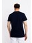 Erkek/ Baskılı O-Yaka T-Shirt Anillo - Lacivert 4