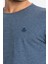 Erkek/ Baskılı O-Yaka T-Shirt Premiver - Lacivert Melanj 4