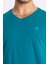 Erkek/ V-Yaka T-Shirt Veralpes - Göl Yeşili 4