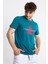 Erkek/ Baskılı O-Yaka T-Shirt Anillo - Göl Yeşili 3