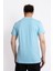 Erkek/ Baskılı O-Yaka T-Shirt Premiver - Açık Mavi 3