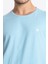 Erkek/ Baskılı O-Yaka T-Shirt Premiver - Açık Mavi 4