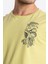 Erkek/ Baskılı O-Yaka T-Shirt Bandos - Açık Haki 4