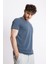 Erkek/ O-Yaka Cepli T-Shirt Bolsillo - Lacivert Melanj 2
