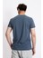 Erkek/ O-Yaka Cepli T-Shirt Bolsillo - Lacivert Melanj 3